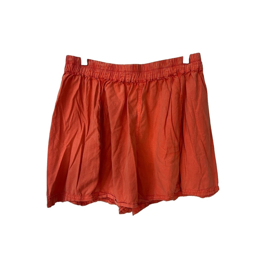 Free People Beach Easy Pull On Shorts Women's Size Large Pink Cotton Blend